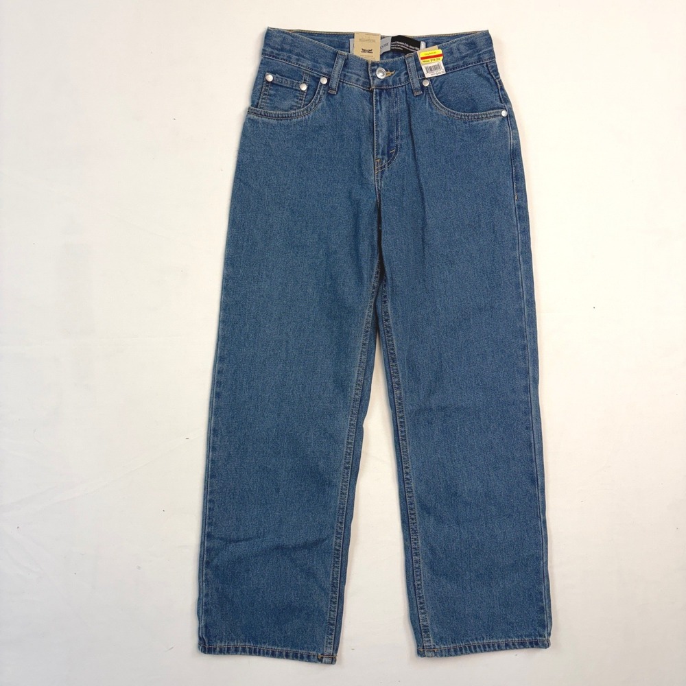 NWT Levis SilverTab Stay Loose Jeans Boys 12R 26x27 Medium Wash Denim Skater Y2K